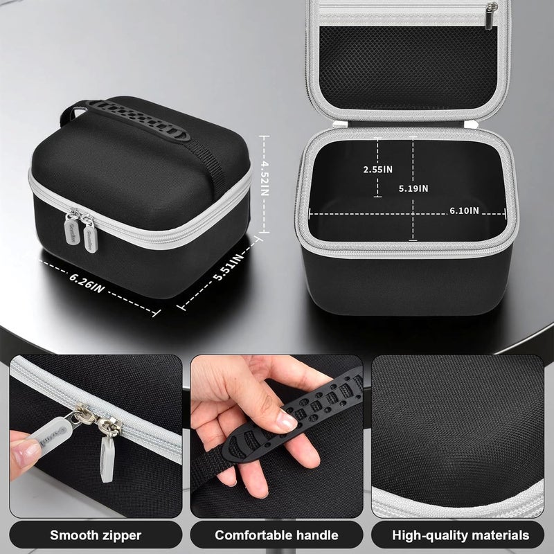 casmilee Case Compatible with Automatic Card Shuffler - 6 Deck Storage Holder for Canasta Shuffler Cards, Auto Mahjong Card Shuffler & Dealer Travel Bag with 2 Elastic Card Bands Included（Box Only） - Image 5